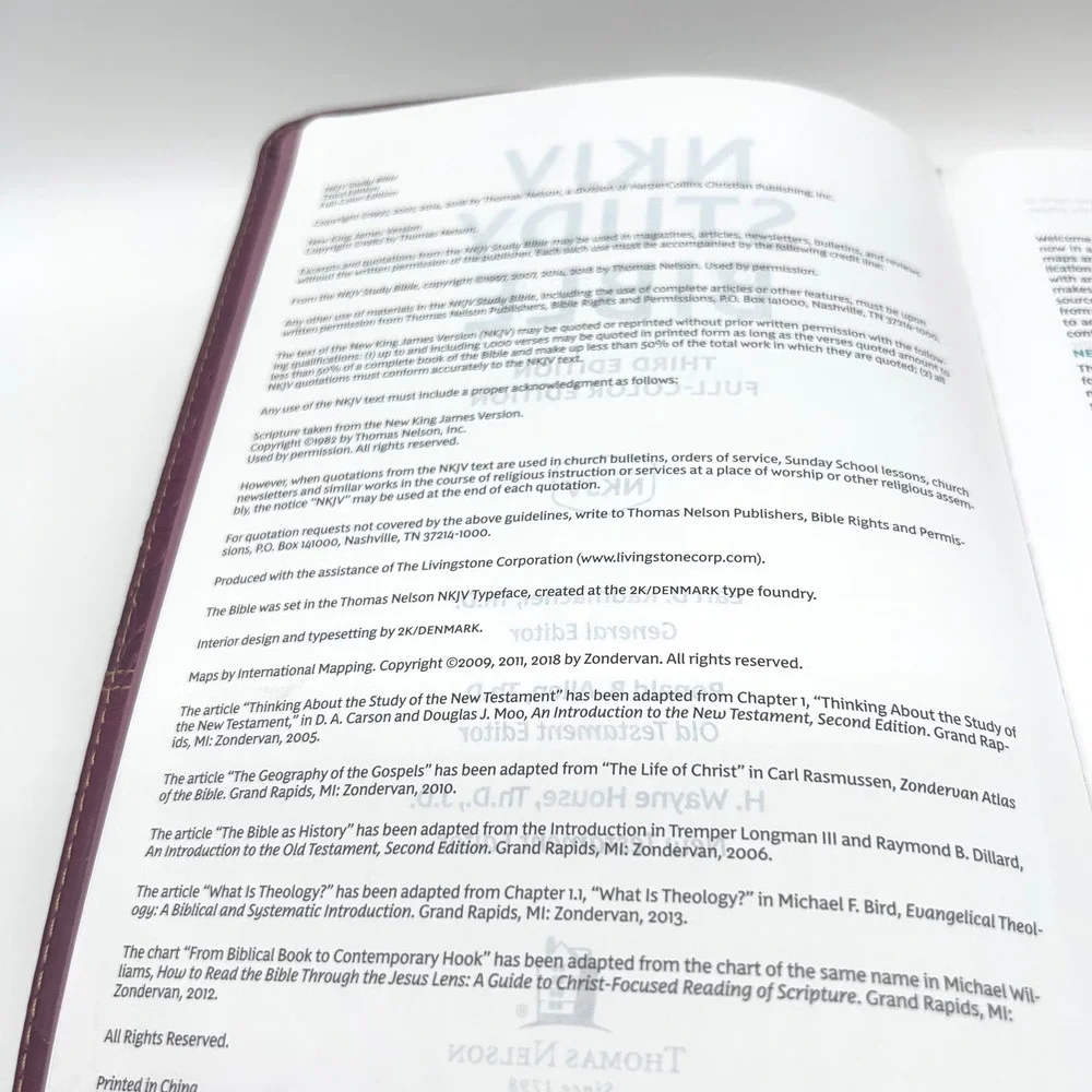NKJV Study Bible Third Edition Full-Color Thomas Nelson Burgundy Leathersoft